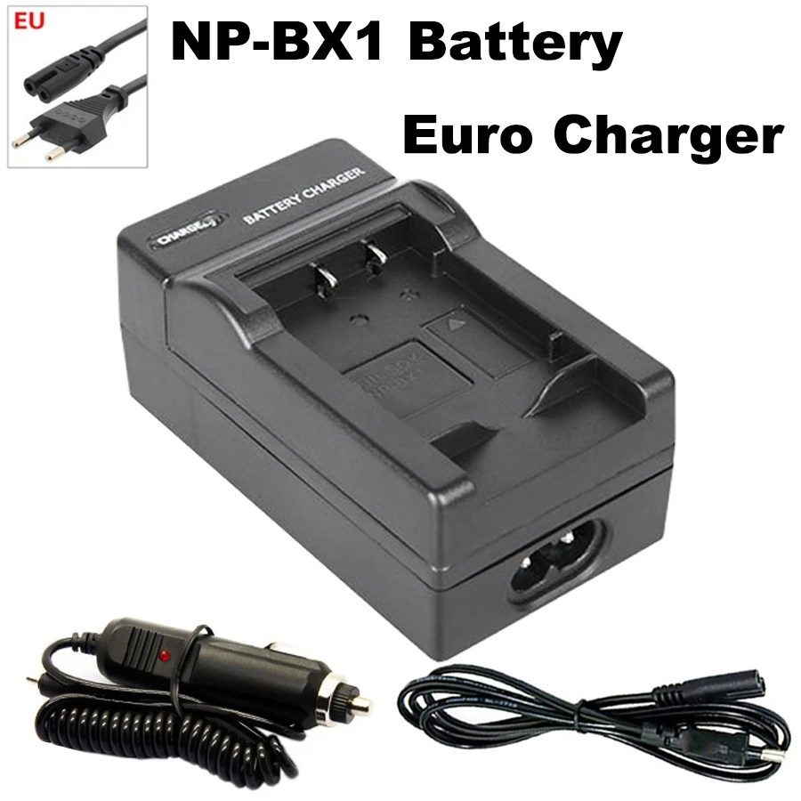 

NP-BX1 Battery Charger+EU Cable for Sony HDR-AS100v AS30v HX50 DSC-RX100 HX400 WX350 DSC RX1 RX100 RX100iii M3 M2 RX1R Camera