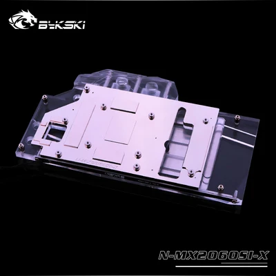 Водяной блок Bykski с полным покрытием для графического процессора MAXSUN Geforce rtx 2060 SI 6G