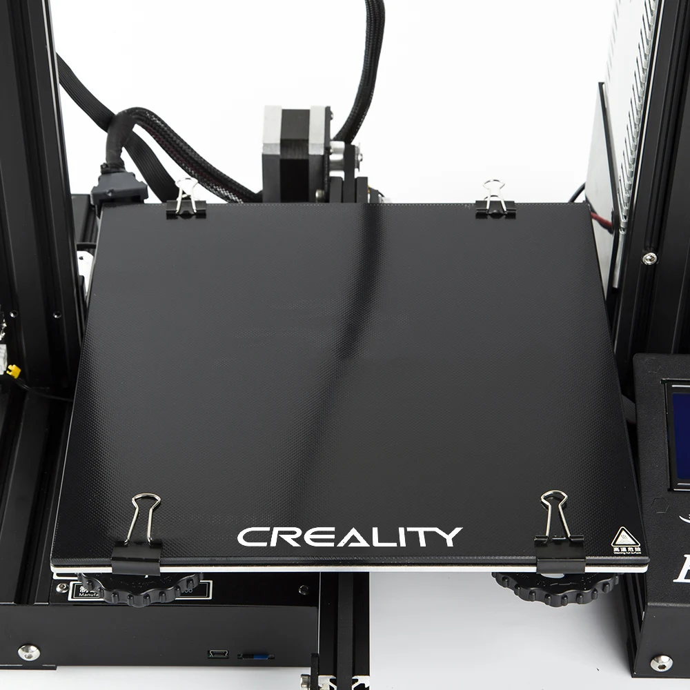 Стеклянная платформа Creality 3D Ender3 толщина 4 мм ультрабаза самоклеящаяся