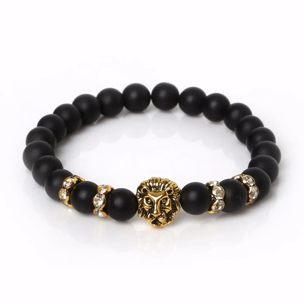 Оптовая продажа позолоченные и серебряные браслеты в античном стиле Будда Лев