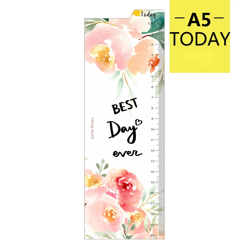 A5 TODAY Jamie Notes, милый цветочный дизайн, 6 отверстий, записная книжка, разделители, Закладка, линейка для Dokibook, спиральный планировщик A5A6 - Цвет: A5 TODAY