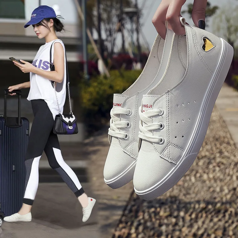 2019 г. новые летние белые туфли для девочек в Корейском стиле с ремешком