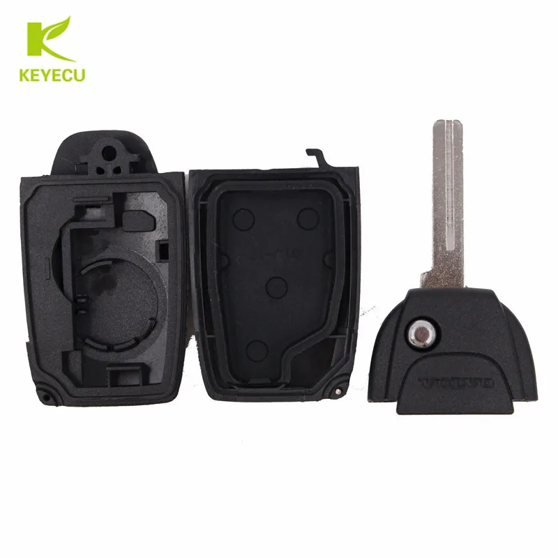 Новый модифицированный складной чехол KEYECU для ключа-пульта VOLVO S60 S70 S80 S90 V70 2001-2013