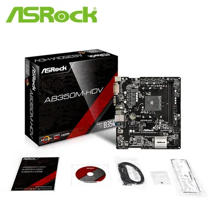 ASROCK AB350M HDV поддерживает системную плату 1600/1700 CPU|Материнские платы| |