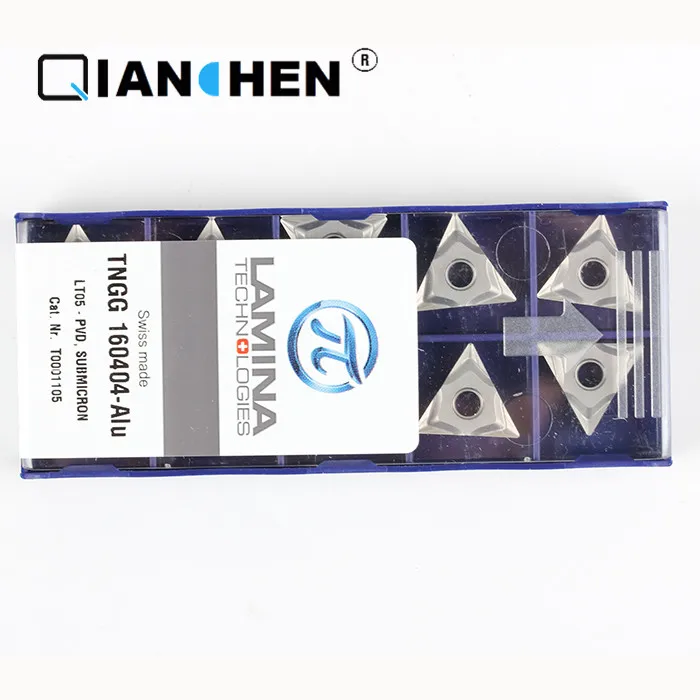 Оригинальные высококачественные Высокопроизводительные LAMINA TNGG 160404-Alu LT05(10 шт./партия) вольфрамовые карбидные режущие инструменты вставки