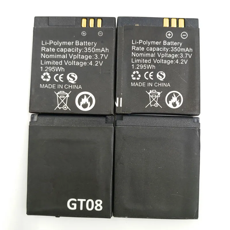 1PCS/Lot Replacement Battery for Smart Watch GT08 350mah Rechargeable Lithium Polymer Spare Watches | Электроника