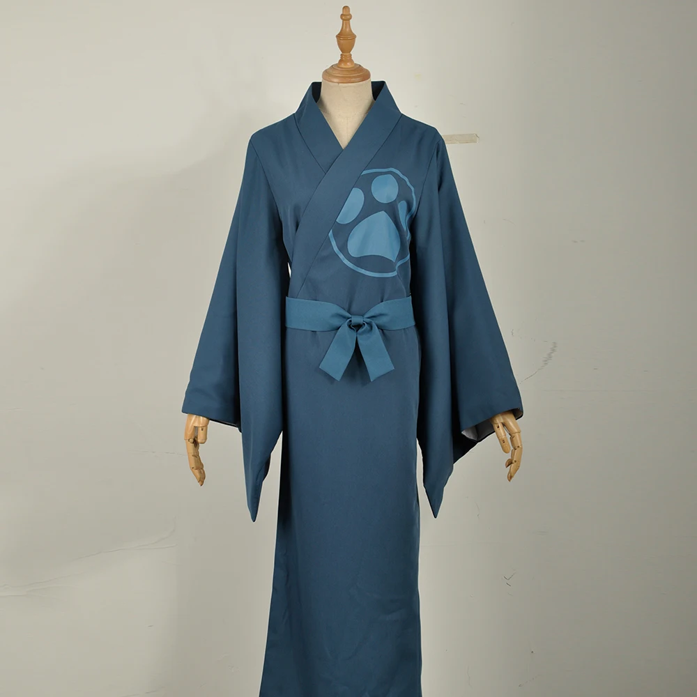 Кимоно дазай с изображением бродячих собак Bungo костюм Осаму для косплея платье
