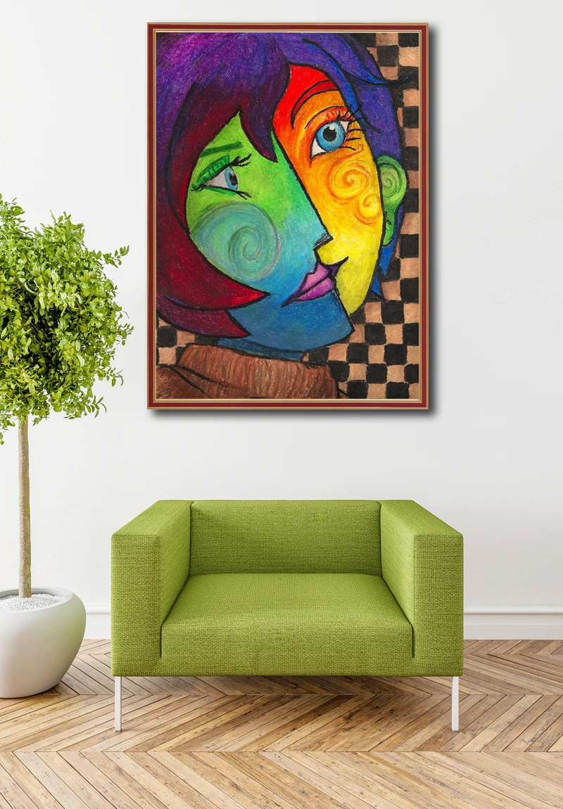 OUYIJIA Picasso Oil 5D DIY абстрактное искусство алмазная живопись квадратное украшение Подарочная картина Стразы Алмазная мозаика вышивка