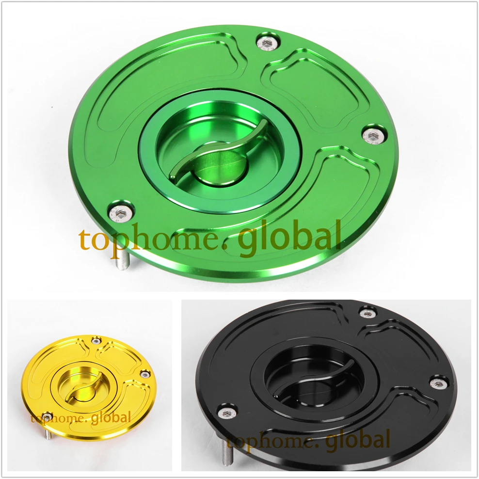 

For Kawasaki ZX-9R ZX9R 2000 - 2003 CNC Fuel Gas Tank Cap Cover Aluminum Keyless Motorcycle Accessories 2001 2002