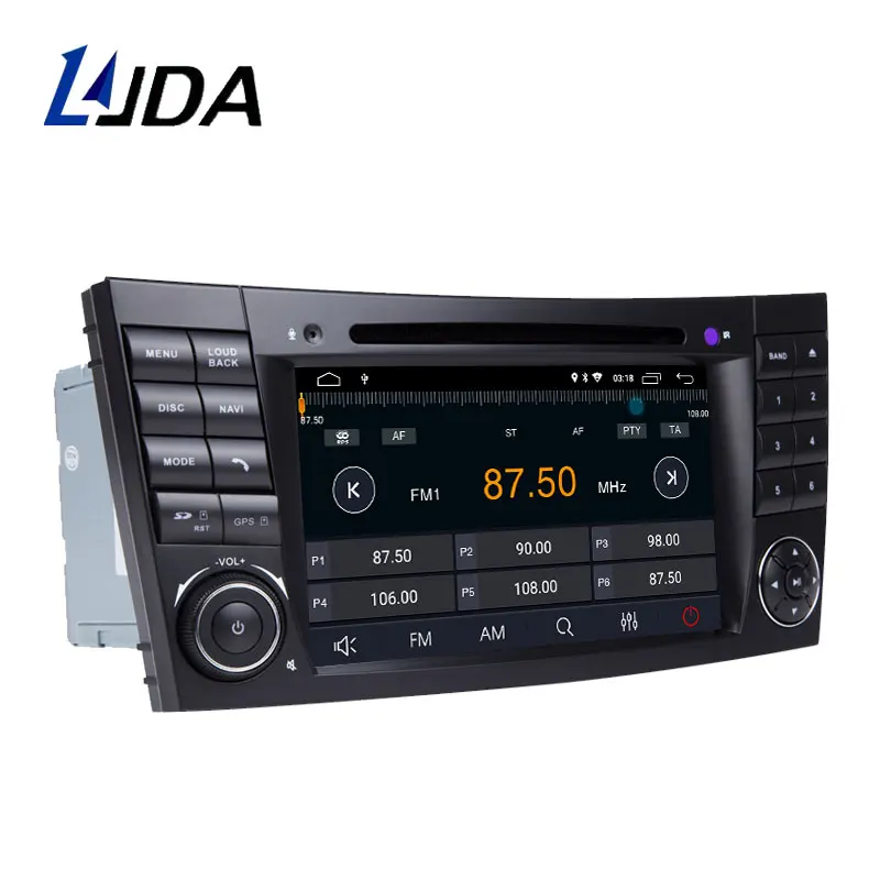 Автомагнитола LJDA 2 Din Android 10 для Mercedes Benz E-Class E200 E220 E300 W211 E320 Автомобильная