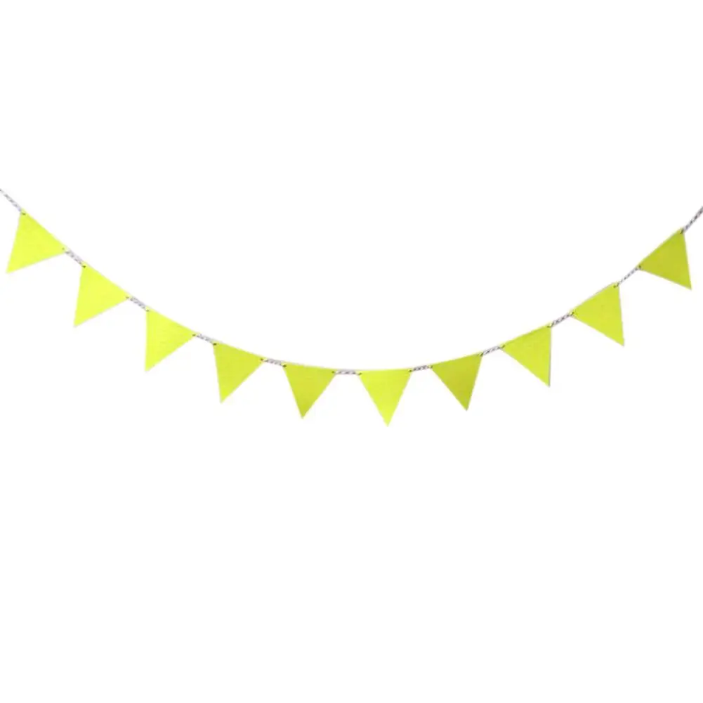 Треугольный декор гирлянда маленькая цветная Нетканая Бумажная вечерние