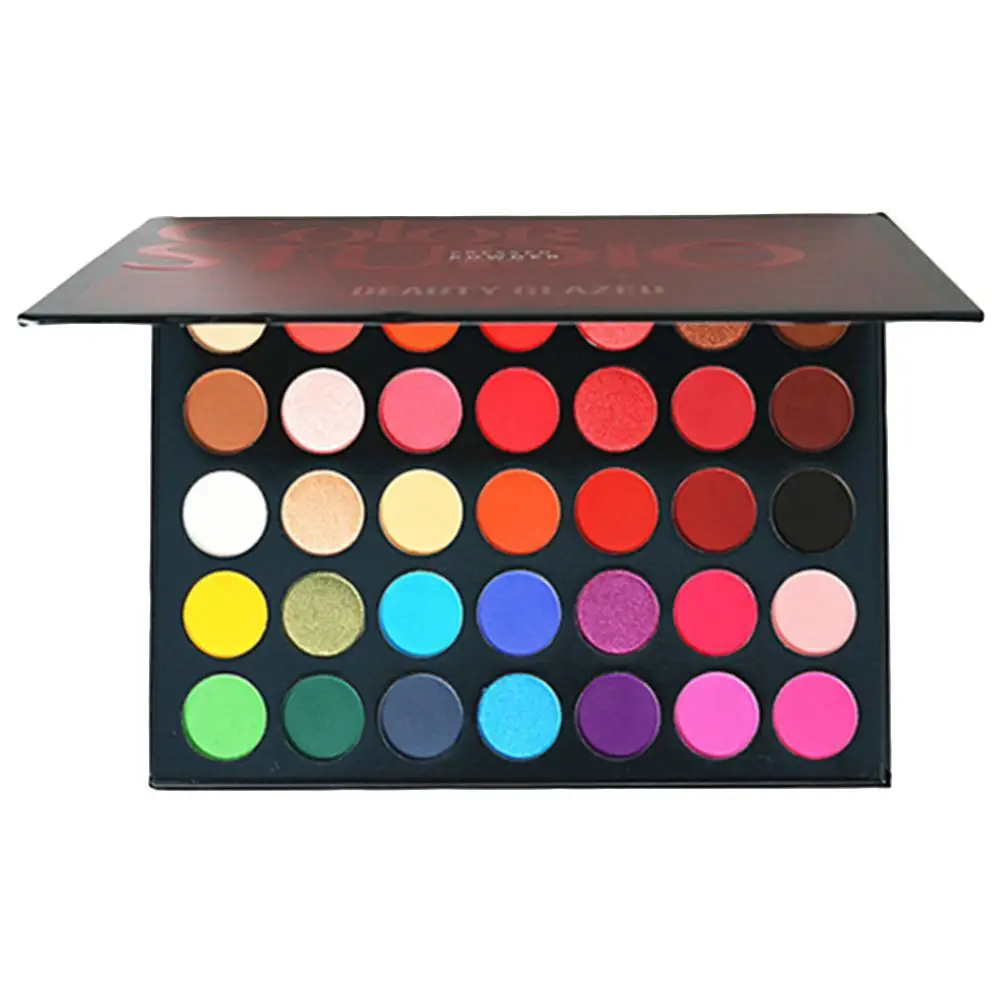 BEAUTY GLAZED 35 оттенков тени для век Палитра Алмазная хайлайтер мерцающие матовые