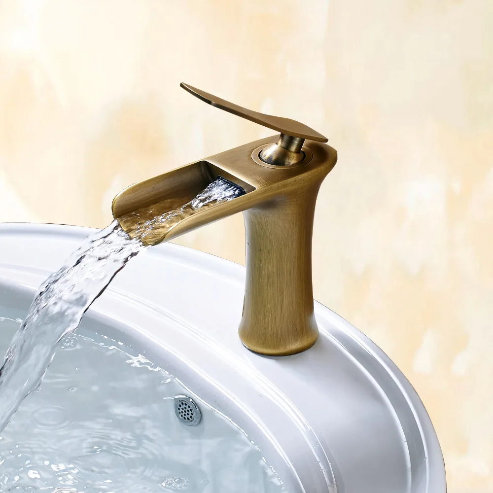 Uythner дуги широкий рот водопад бассейна кран с холодной и горячей воды античная