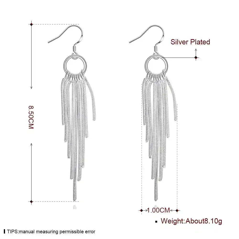 Простой модный стиль посеребренные мульти линии серьги ювелирные мужские 2014