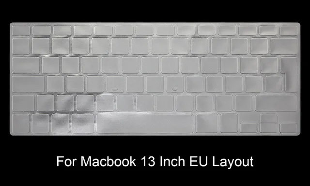 Pro 13 A1278 Для Apple Macbook Air Pro с retina 11 12 13 15 17 Сенсорная панель 13,3 15,4 чехол для клавиатуры Евро европейская версия - Цвет: Pro 13 A1278