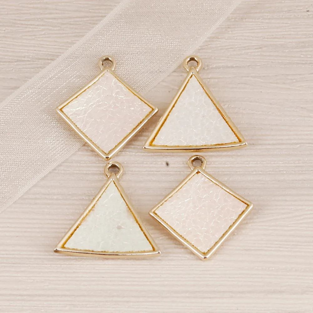 2 шт./лот квадратная круглая форма в форме сердца металлическая Очаровательная