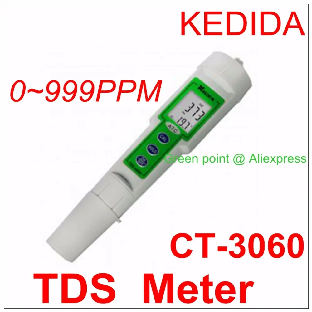Новый CT 3060 TDS Тесты ручка с проводимости прибор для измерения уровня PH Измеритель