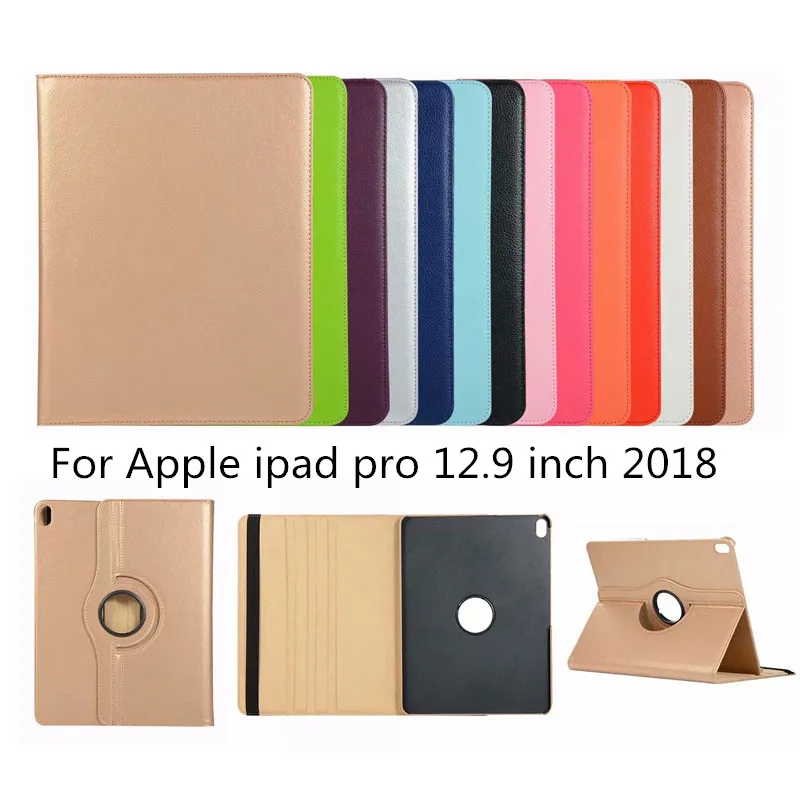 12 9 Чехол для iPad Pro 2018 вращающаяся на 360 градусов подставка смарт чехол защитный Apple