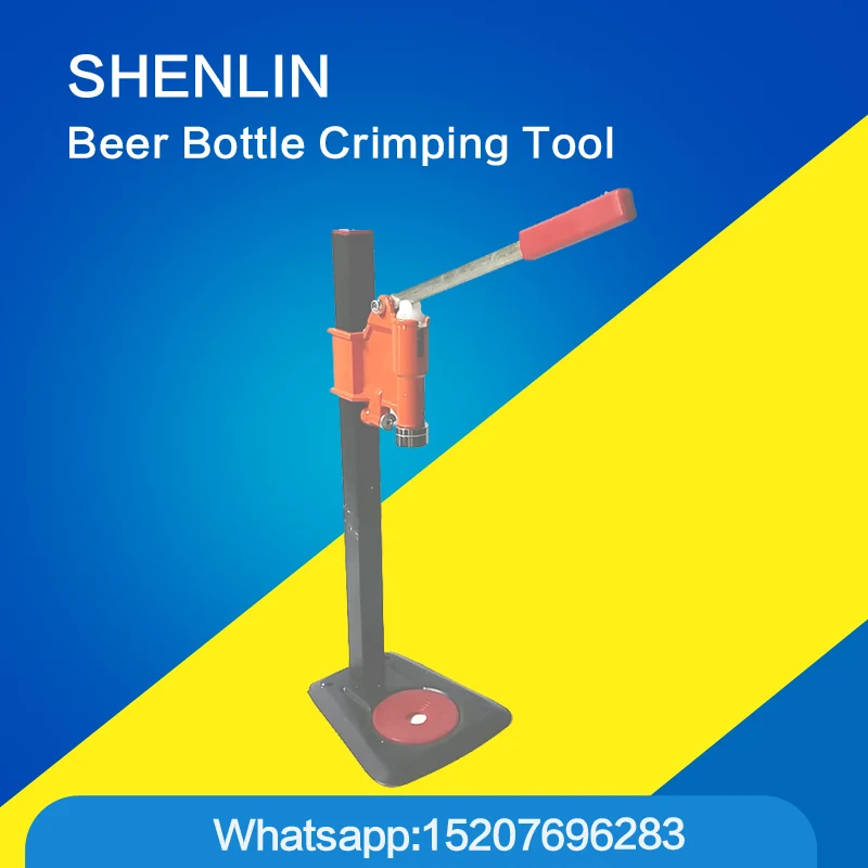 

Ручные инструменты для обжима пивных бутылок, оборудование, машина для запечатывания крышек, упаковщик крышек OD 30 мм, высота бутылок 0-500 мм