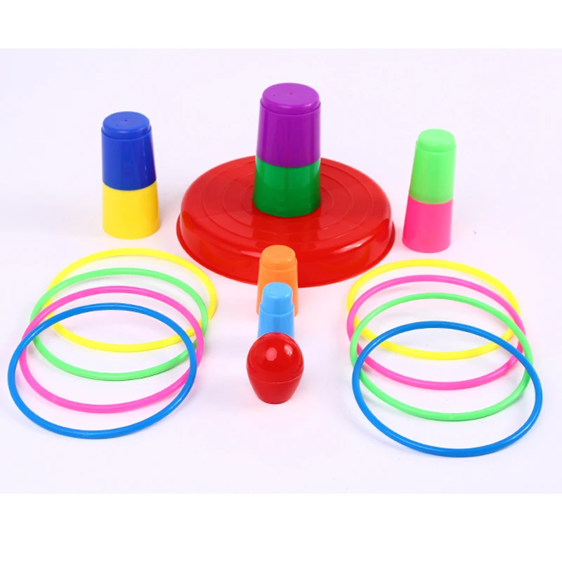 1 набор пластиковых игрушечных колец для дома/улицы/сада|Игрушки развивающие| |