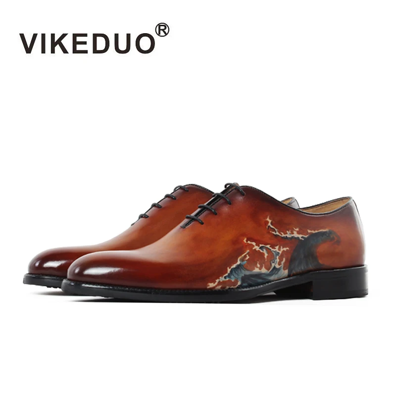 Винтажные модные роскошные дизайнерские туфли Vikeduo ручной работы для вечеринки