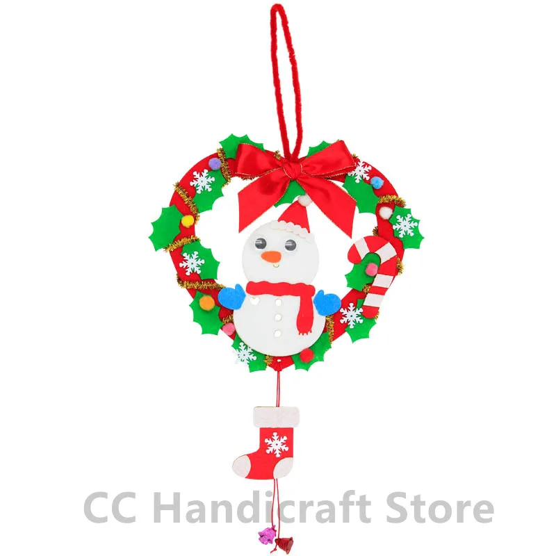 Snow pendant Сделай Сам Набор для рукоделия висячие украшения радужные Детские ручной работы шитье милое облако капли дождя орнамент двери и комнаты кулон войлочные наборы для поделок - Цвет: Snow pendant
