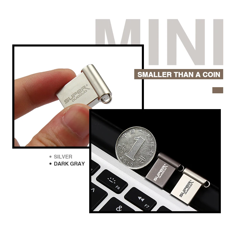 Новейший супер мини металлический USB флеш-накопитель 4 ГБ 8 ГБ 16 ГБ Микро карта памяти, Флеш накопитель 32 г 64 г Флешка флеш-накопитель u stick подарок