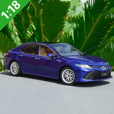 Mixed version-blue Изысканный 1:18 Toyota восьмого поколения Camry спортивная версия модели сплава автомобиля, коллекционная машинка Модель украшения - Цвет: Mixed version-blue