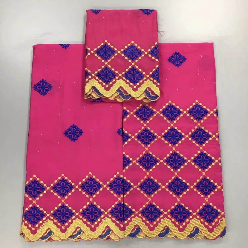 Цветные ткани Африканский швейцарская хлопчатобумажная ткань в клетку с