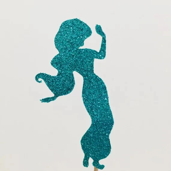 

glitter princess prince wedding cupcake toppers, Aladdin birthday party table decor cupcake toppers, baby shower decor