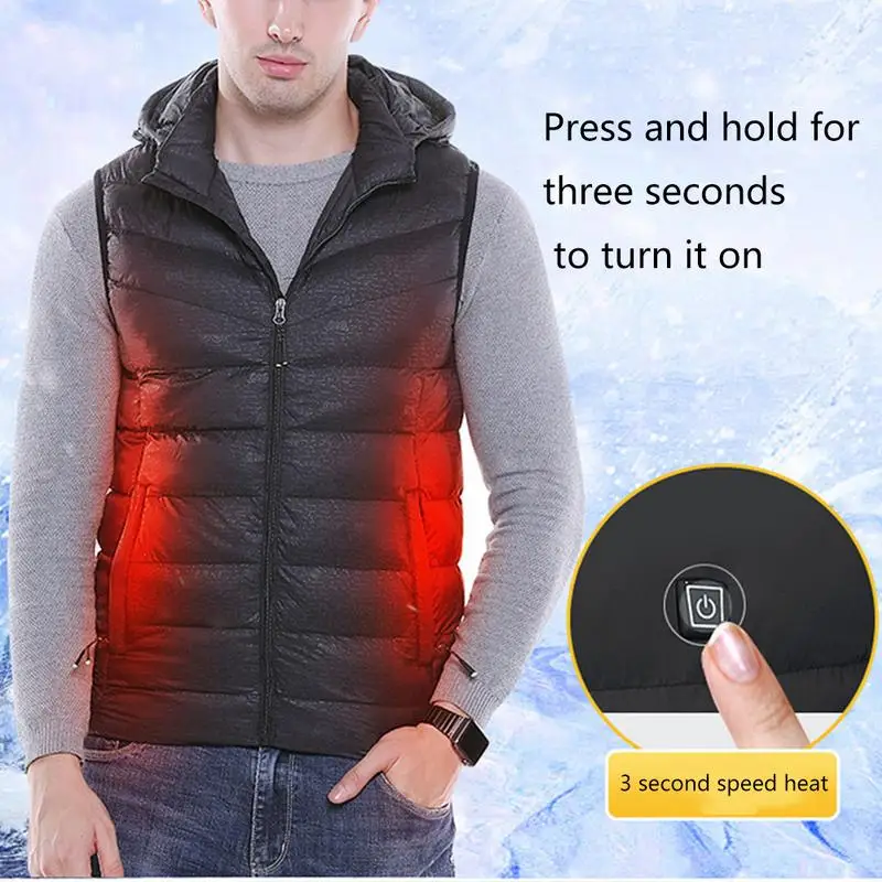 2018 электрический USB мужской женский теплый повседневный жилет зимняя куртка для