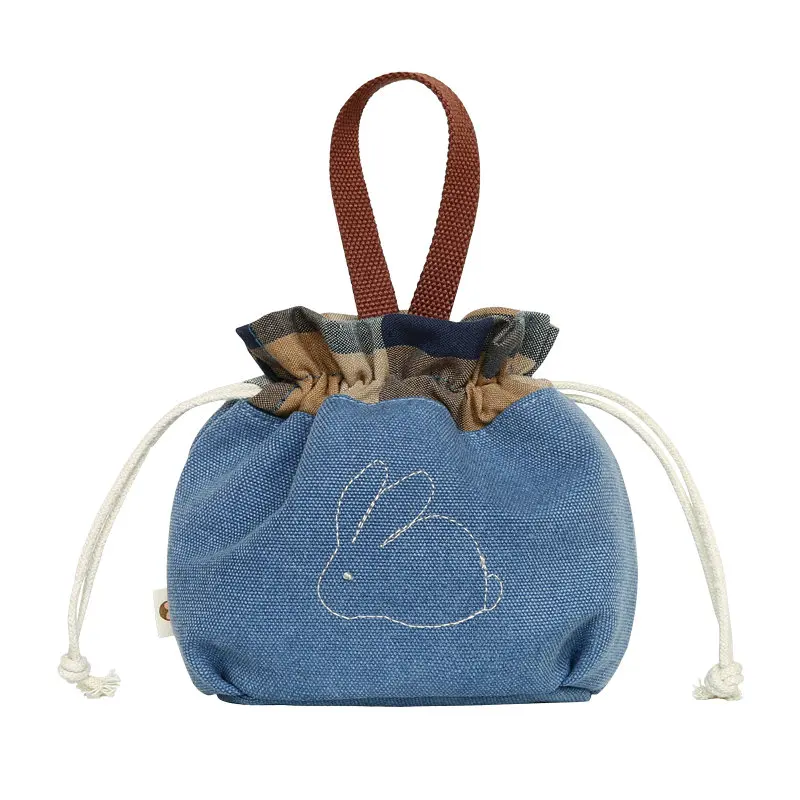 Женская сумка женская Повседневная парусиновая на шнурке для девочек хранение