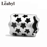 4 pcslot tibetan silver five pointed star charm fit original bead bracelets bangles necklace fashion diy jewelry gift