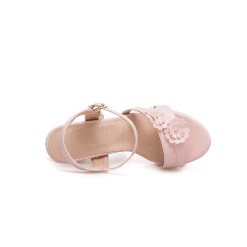 Женские босоножки на очень высоком каблуке Пляжная обувь Летняя из