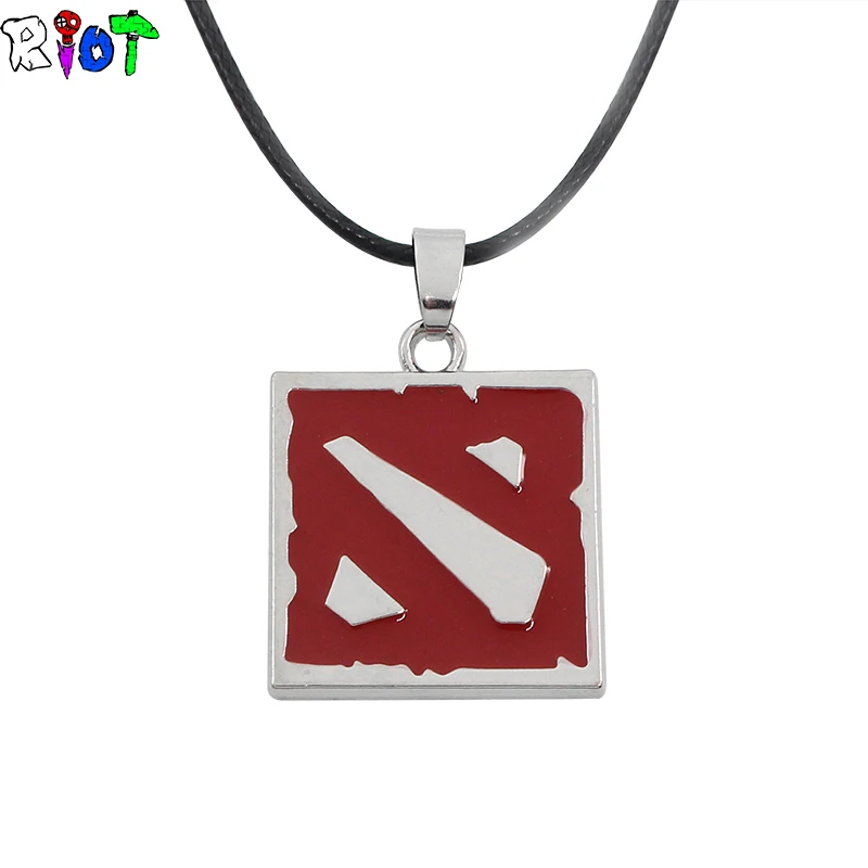 3D онлайн игра DOTA лого ожерелье Защита древних черных эмалевых сплавов кулон