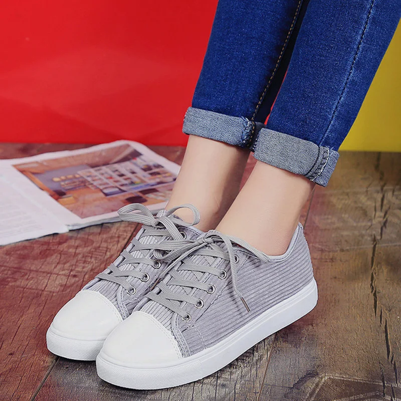 Женская Повседневная парусиновая обувь коллекция 2019 года сезон весна лоферы на