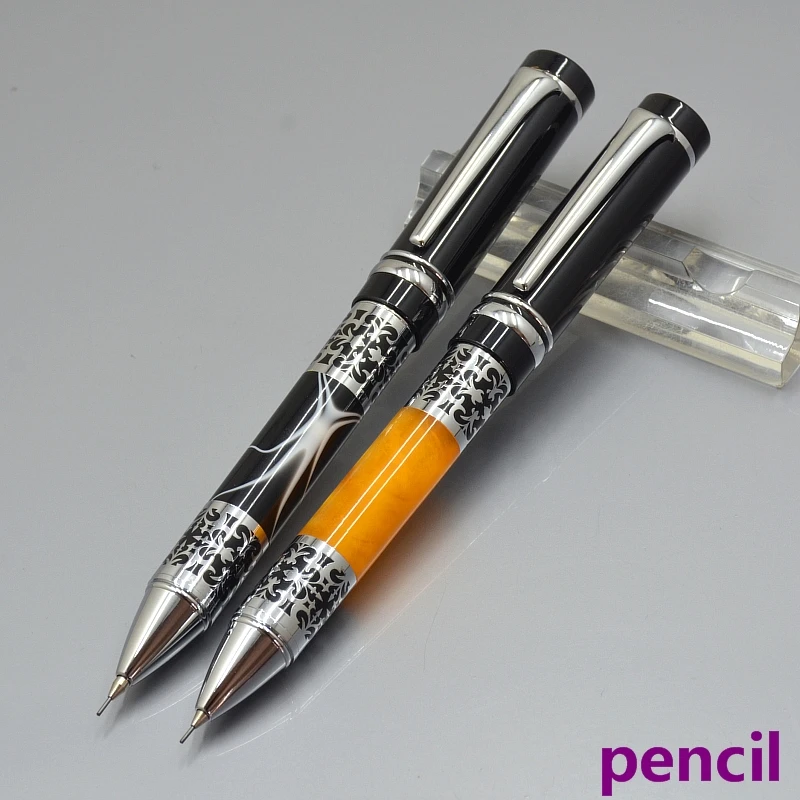 Высококачественный механический карандаш 2B черного/оранжевого цветов школьные