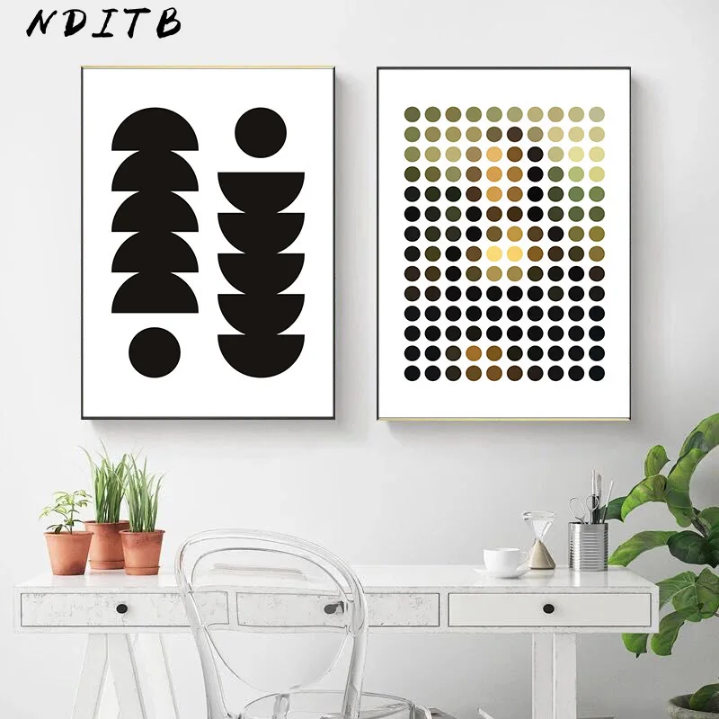 Скандинавская холщовая Настенная картина с изображением девушки абстрактный