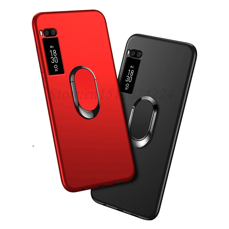 Чехол для Meizu Pro 7 чехол Plus мягкий силиконовый Магнитный автомобильного кольца