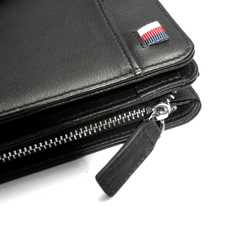 BISON DENIM мужской кошелек из натуральной кожи кредитный держатель для карт яловой