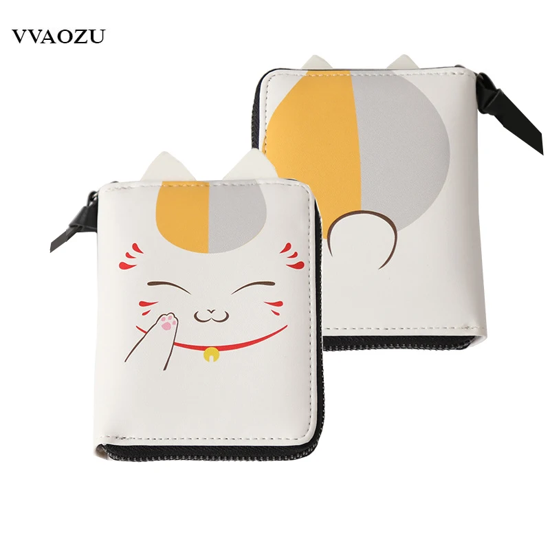 Высокое качество Сейлор Мун Луна кошельки короткий стиль Natsume Yuujinchou Chi Cat Neko Atsume PU Кошелек Carteira Masculina с ушками
