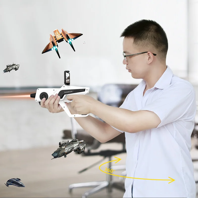 Shinecon Смарт соматосенсорный AR пистолет Bluetooth ручка телефон игра Дополненная