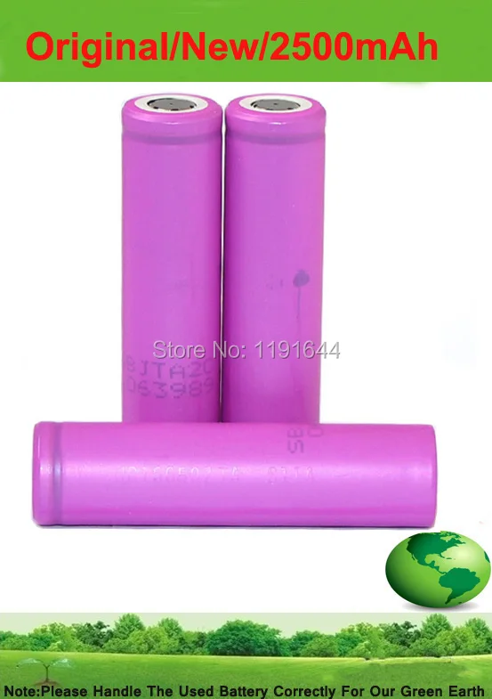 4 шт./лот настоящий литий-ионный аккумулятор SANYO 3,7 V 16650 UR16650ZTA 2500mAh