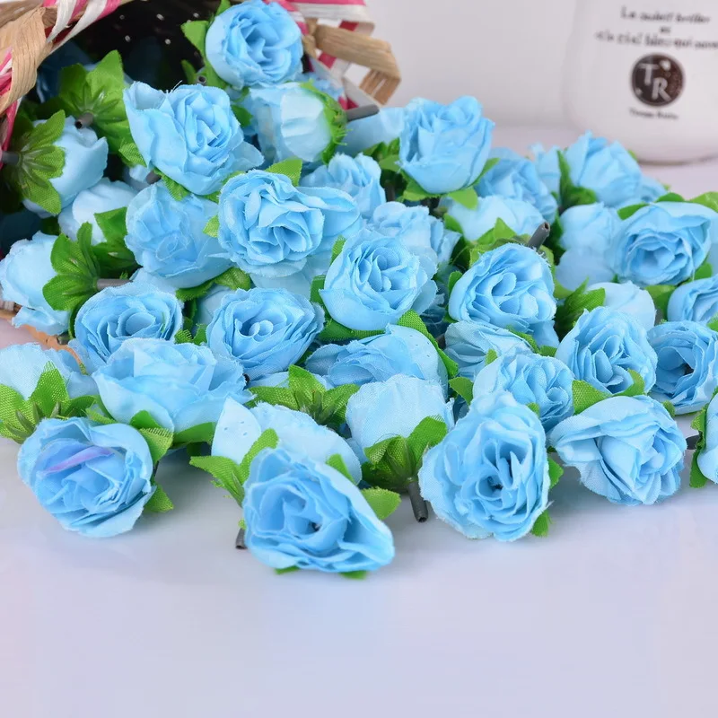 Искусственные маленькие шелковые технические головки 60 шт. объемное ремесло для