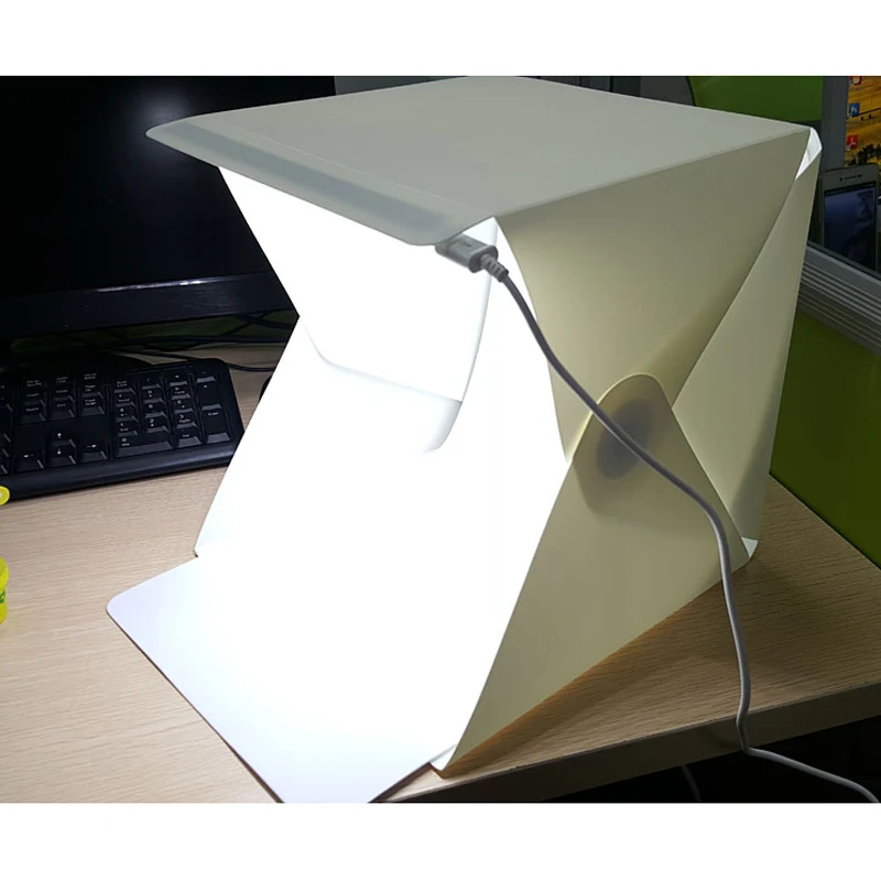 Мини складной портативный мини-студия фотостудия софтбокс с USB СВЕТОДИОДНЫЙ