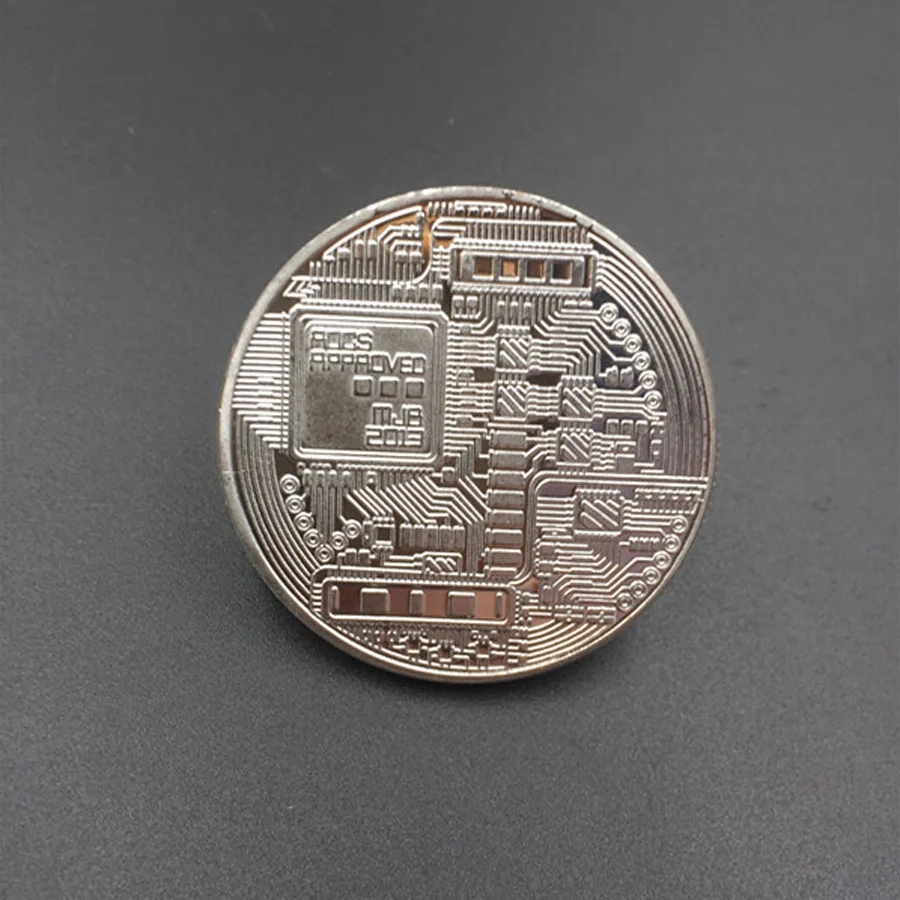 OL монета-Биткоин позолоченная Посеребренная Коллекционная BTC Биткоин монеты