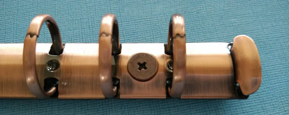 DIY кольцо механического, 6 кольцо Биндер бронзового цвета, 280 = 285, A4 B5 A5 A6 A7 клип связующего