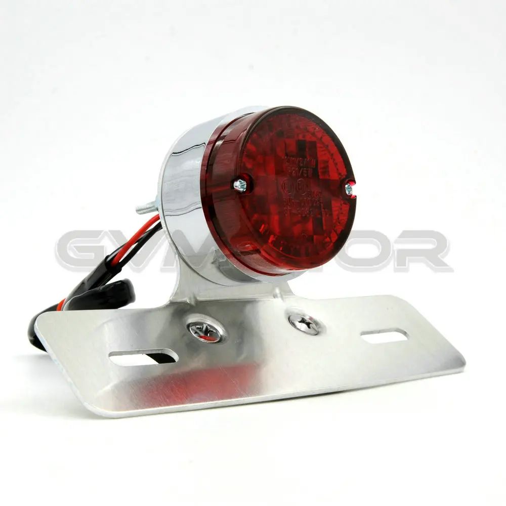 Винтажный Cafe Racer Scrambler мотоциклетный круглый стоп сигнал стояночный фонарь для