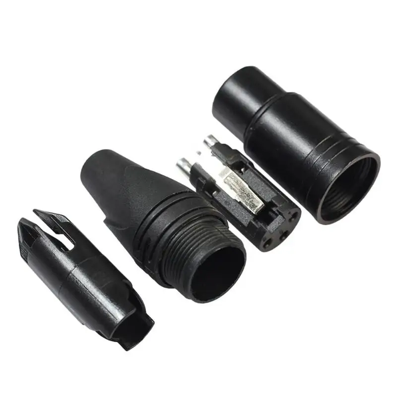 1 пара XLR 3Pin Мужской Женский DIY Аудио кабель штекер Mic Разъемы Разъем под пайку