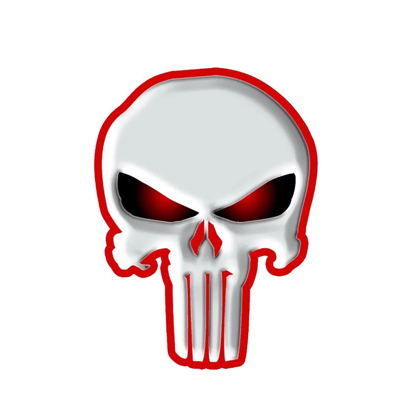 7 5 см * 10 1 аксессуары для кузова автомобиля Каратель Череп Автомобильная Наклейка